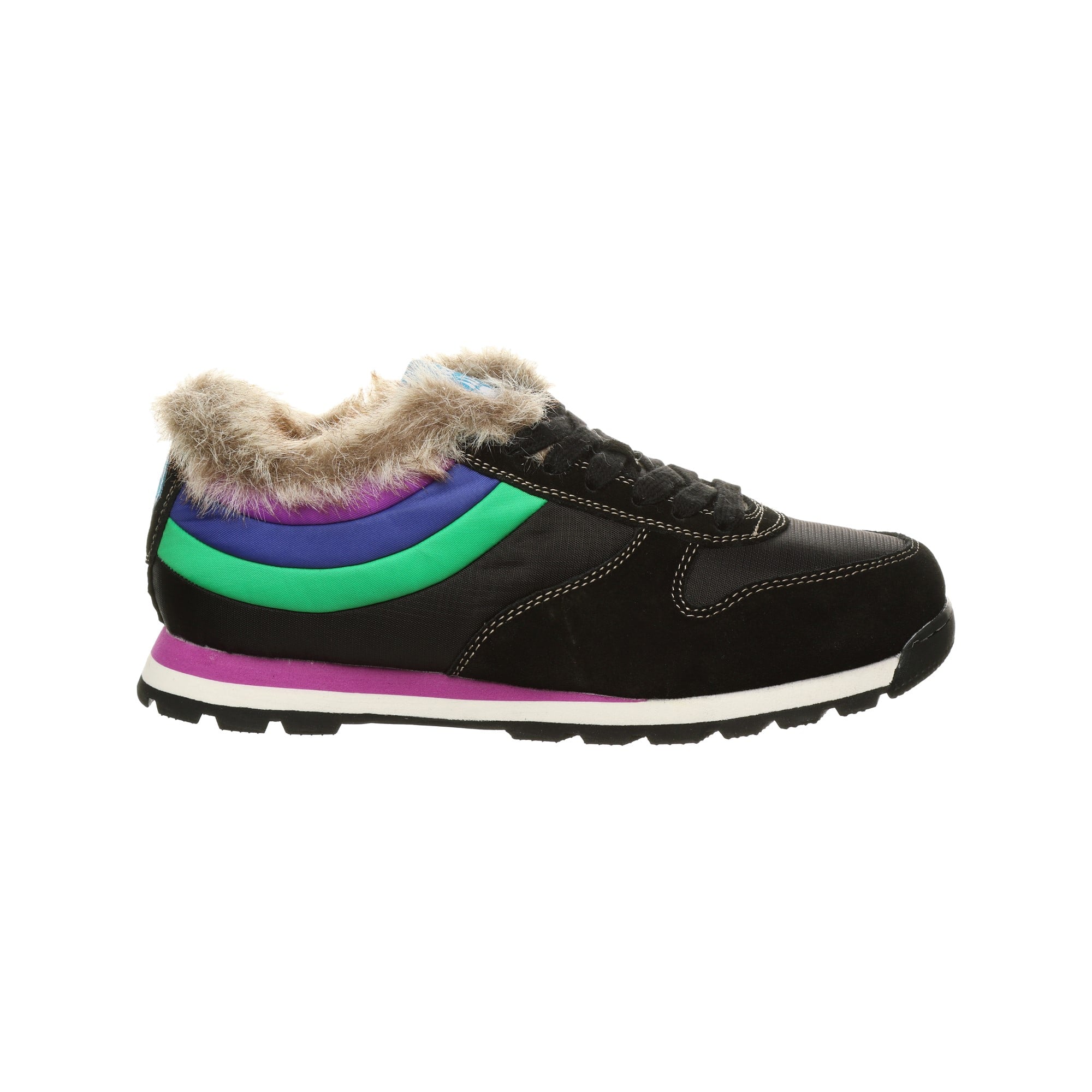 Bearpaw Hoodoo Women's Leather Shoe - 2518W  011 - Black - Side View