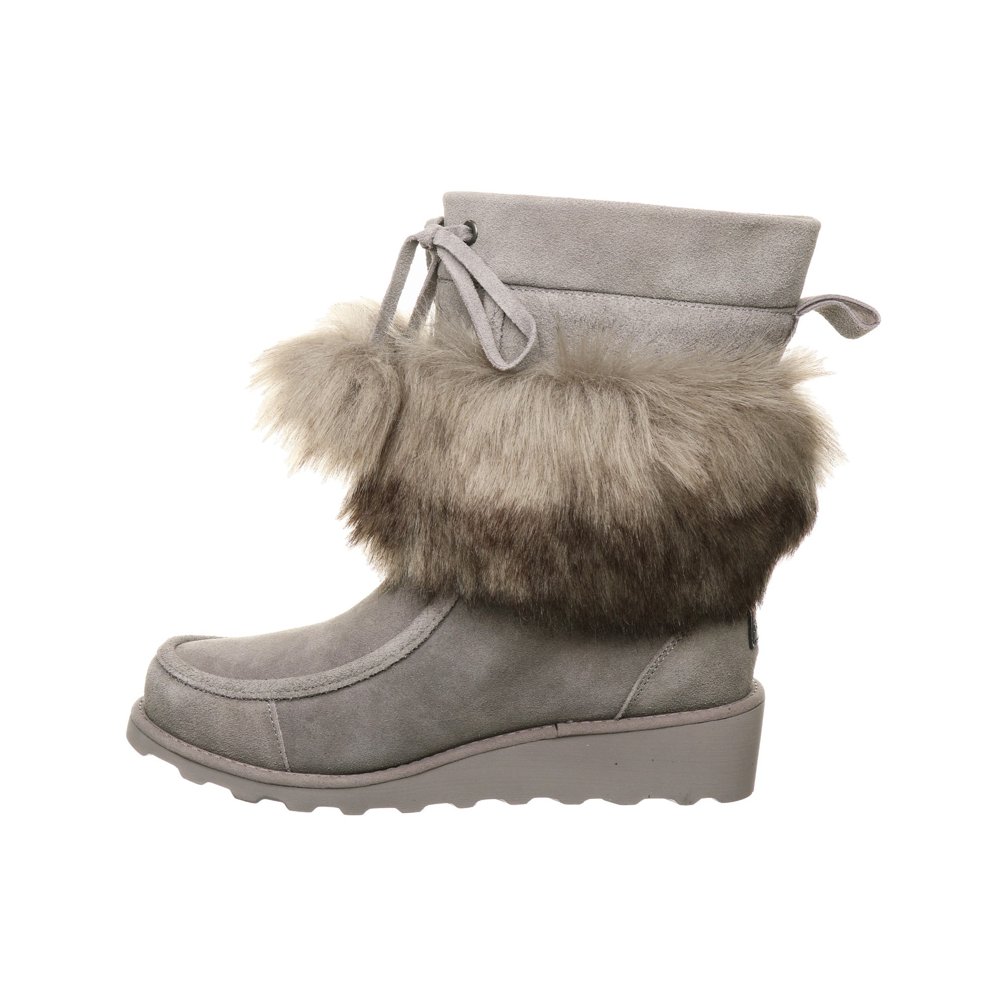Bearpaw Arden Women's Leather Boots - 2535W  051 - Gray Fog - Side View