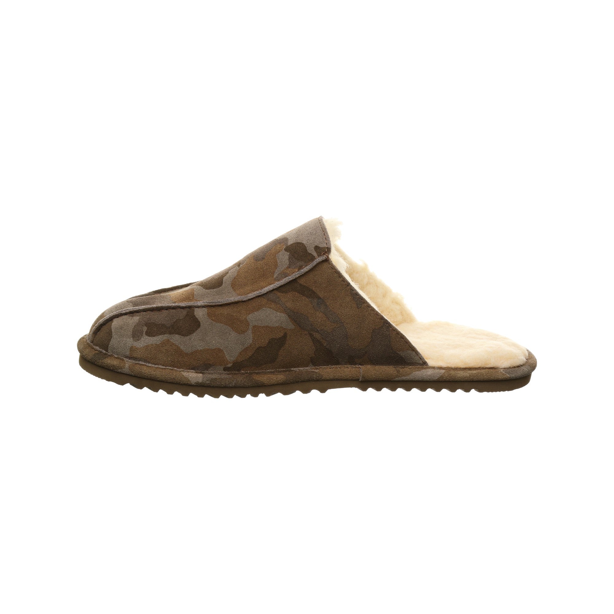 Bearpaw Pierre Men's Leather Slippers - 2538M  242 - Earth Camo - Side View