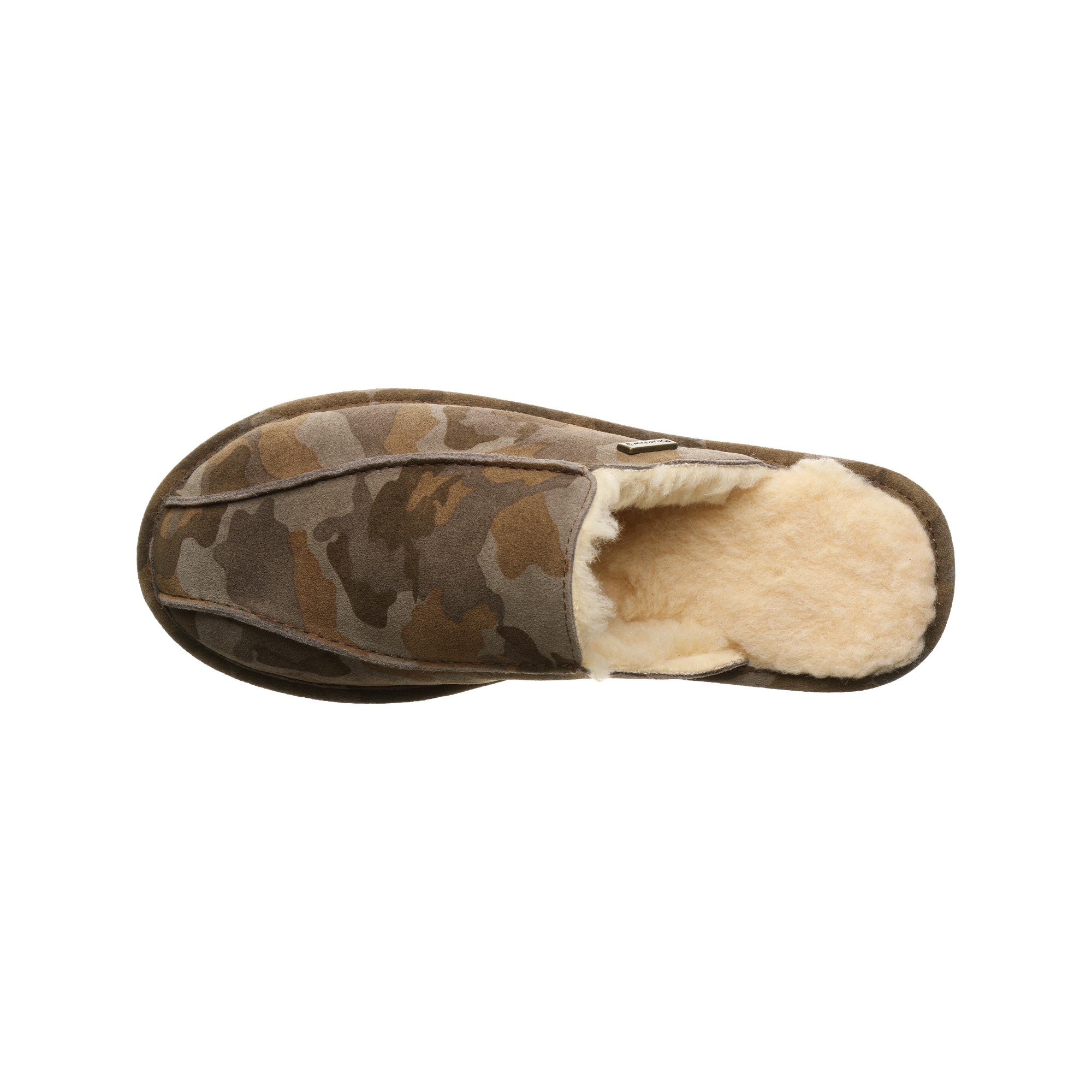 Bearpaw Pierre Men's Leather Slippers - 2538M  242 - Earth Camo - Top View