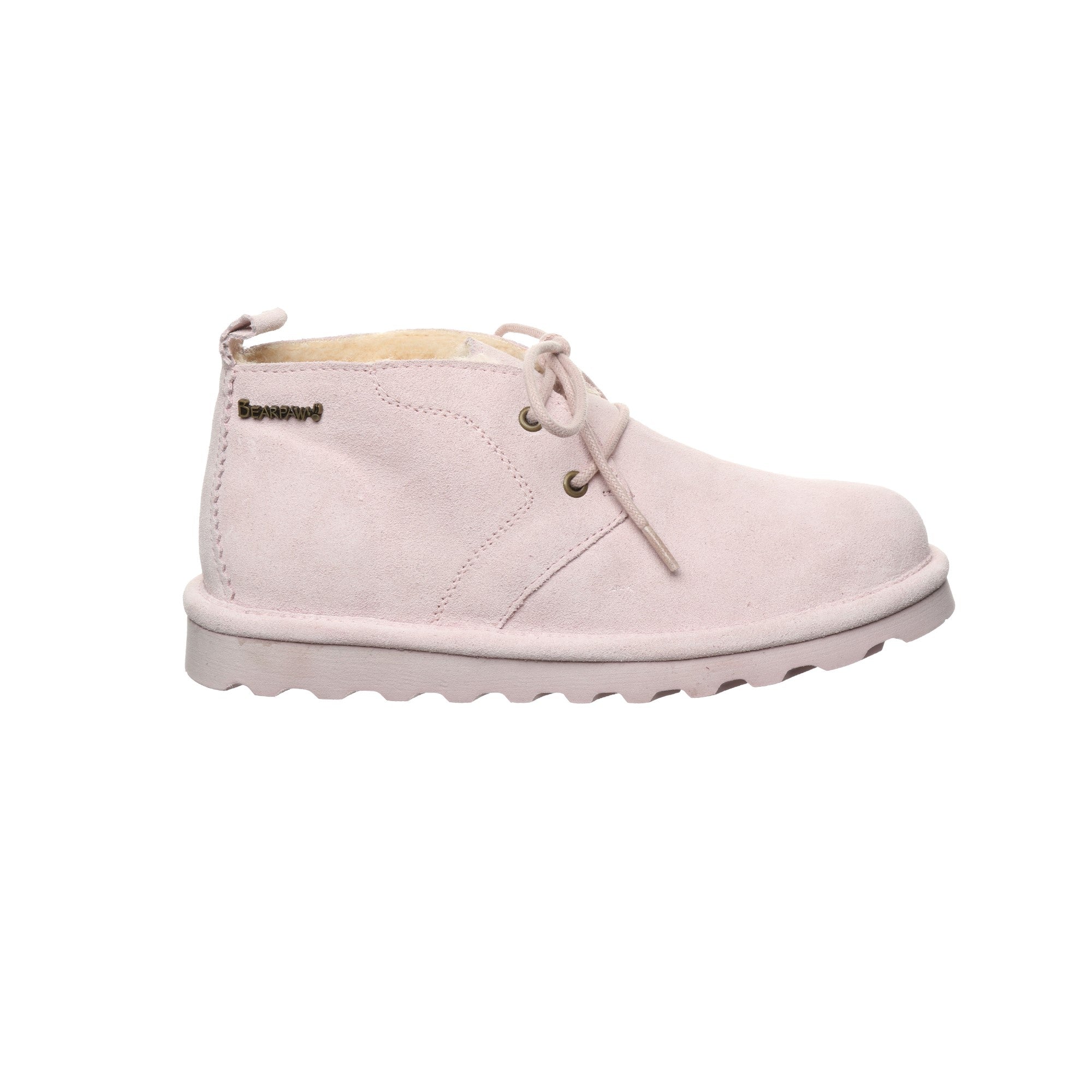 Bearpaw Skye Women's Leather Boots - 2578W  635 - Pale Pink - Side View