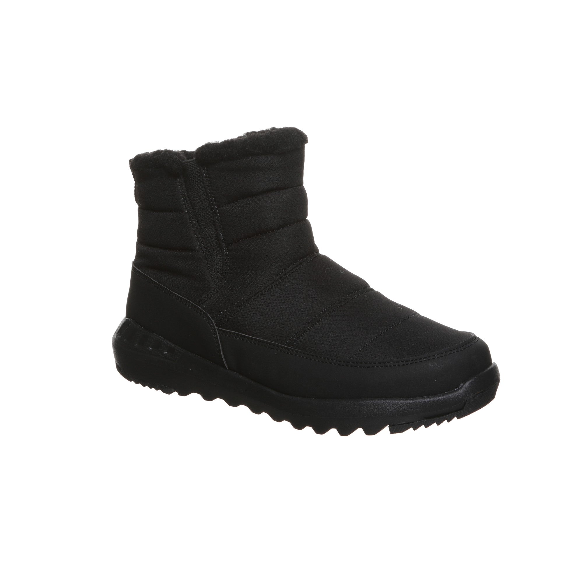 Bearpaw Puffy Boot Women's Knitted Textile Boots - 2584W  011 - Black - Profile View