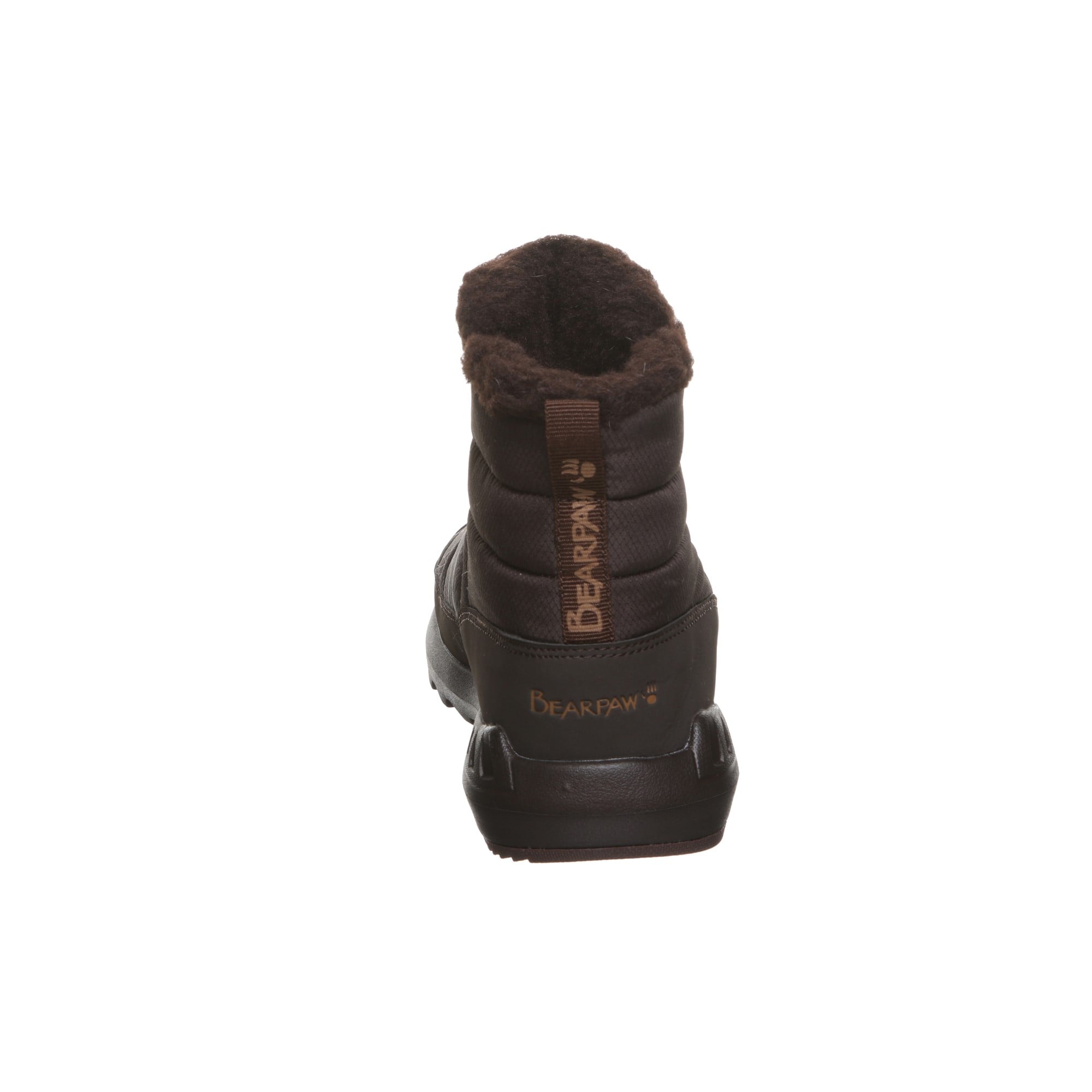 Bearpaw Puffy Boot Women's Knitted Textile Boots - 2584W  214 - Brown - Back View