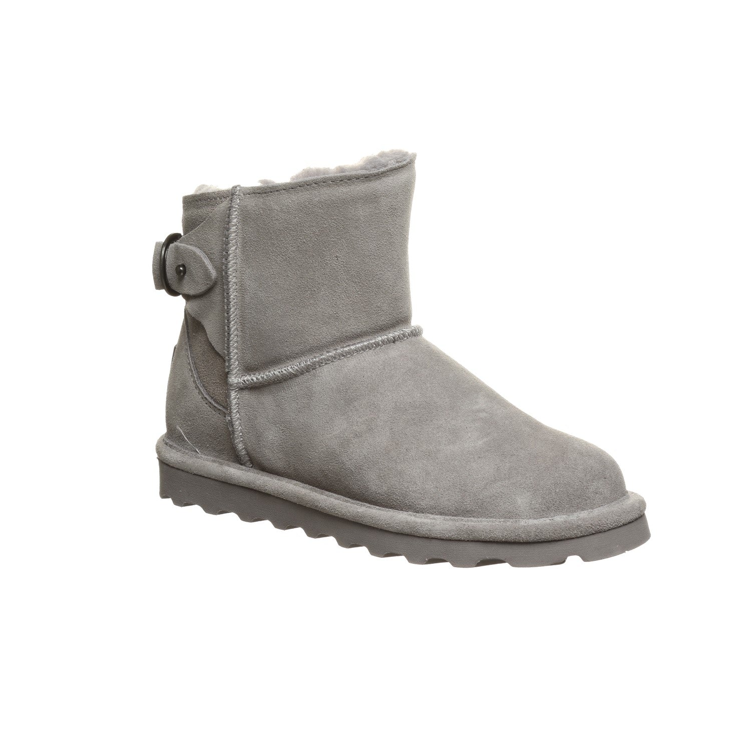 Bearpaw Betty Women's Leather Boots - 2713W  553 - Gray Fog Caviar - Profile View