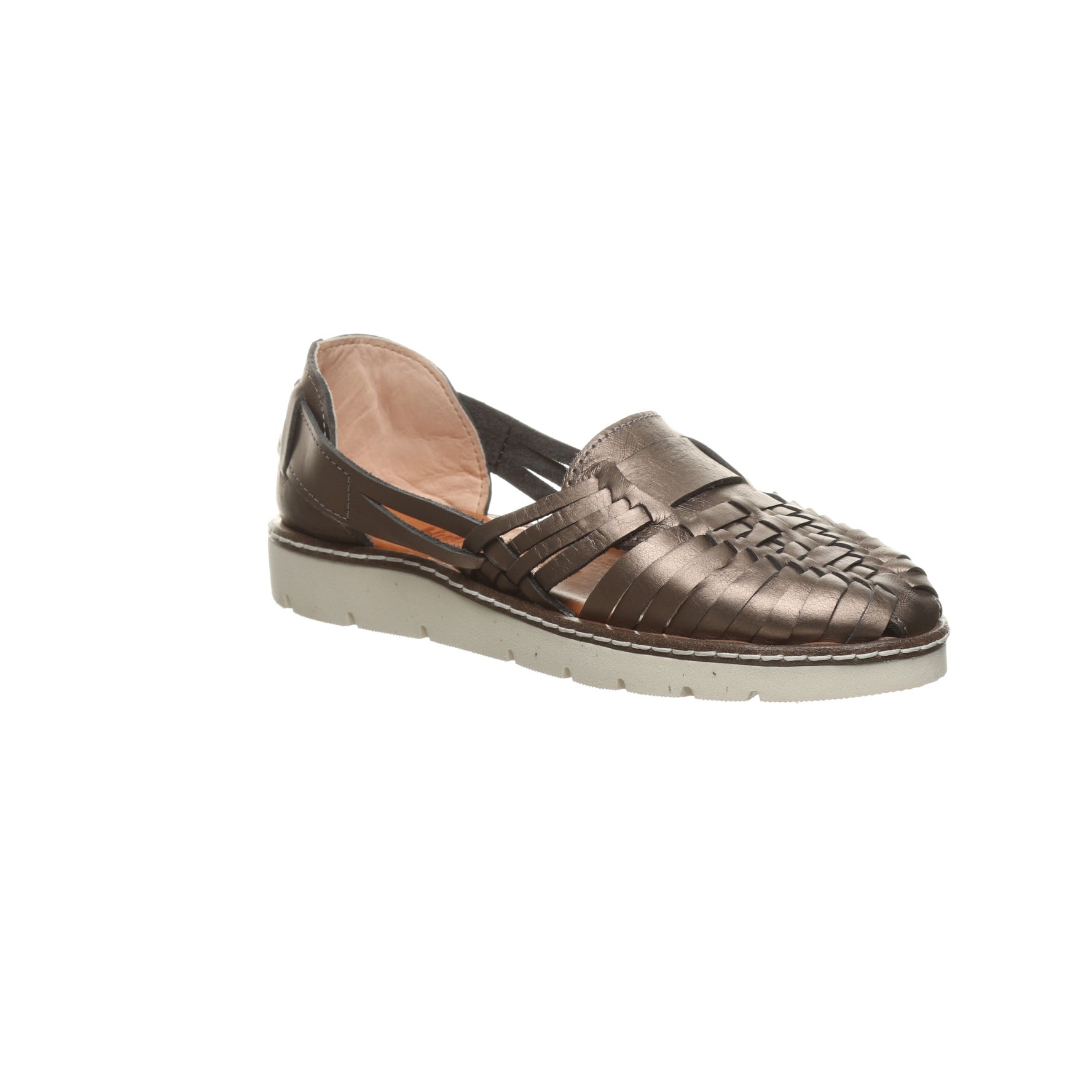 Bearpaw Lena Women's Leather Huarache Sport Sandal Artisan - 2835W in Gunmetal