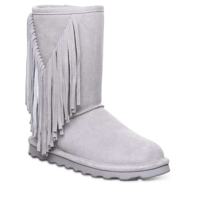 Bearpaw Cherilyn Tassled Winter Boot  051 1  - Gray Fog - 82799