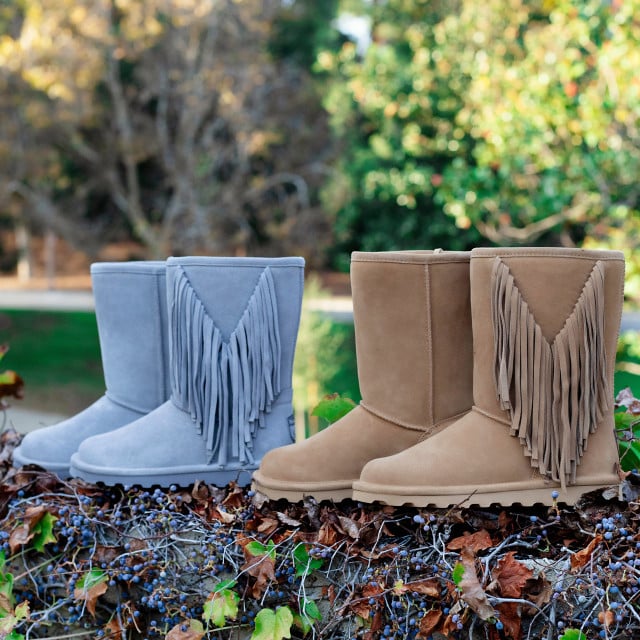 Bearpaw Cherilyn Tassled Winter Boot  243 Cherilynicedcoffee Ls1  - Iced Coffee - 39732