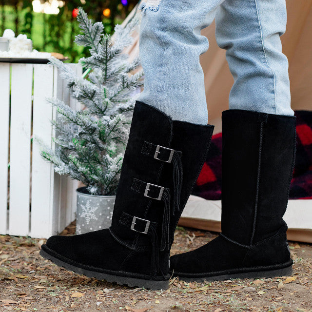 Bearpaw Kris Women's Boot - 2981W  011 Krisblack Ls1  - Black - 76035