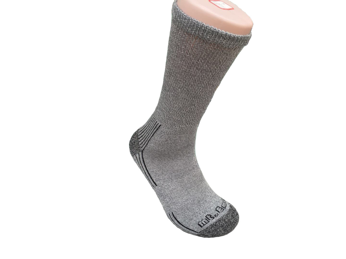 Mt. Emey Diabetic Socks - Gray - Crew - manufacturer photo 2 (six-pair offer)