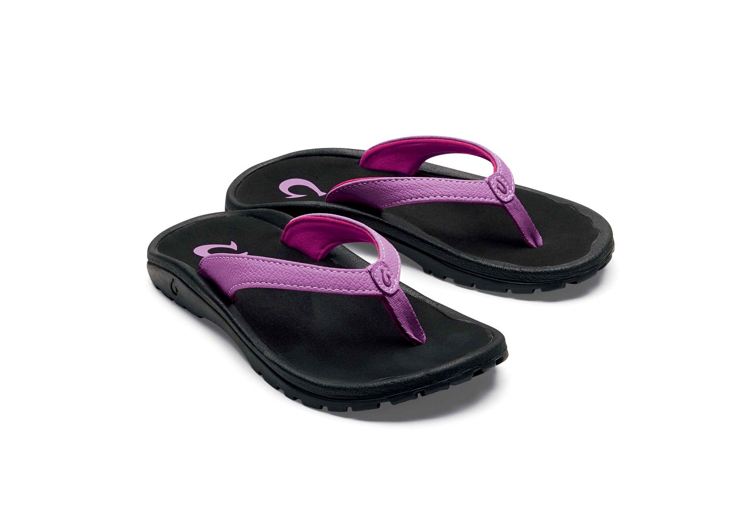 Olukai Kulapa Kai - Girl's Flip Flops - Dragon Fruit / Black - Pair