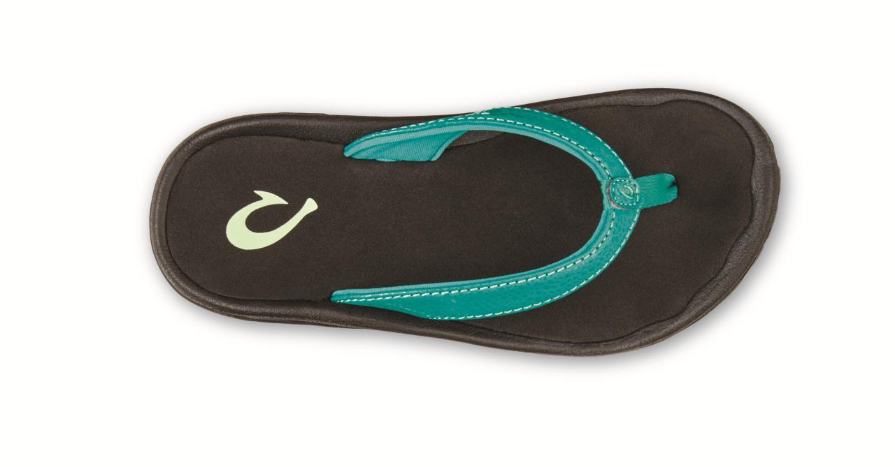 Olukai Kulapa Kai - Girl's Flip Flops - Marine/Black - Top