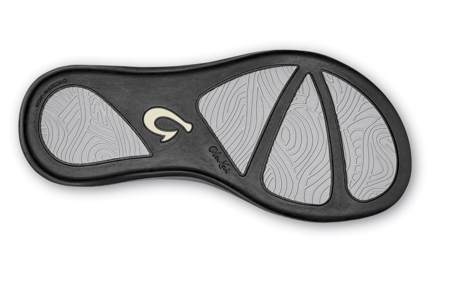 Olukai Luana Girl's Comfort Adjustable Strap Sandals - Silver/Pale Grey - Sole