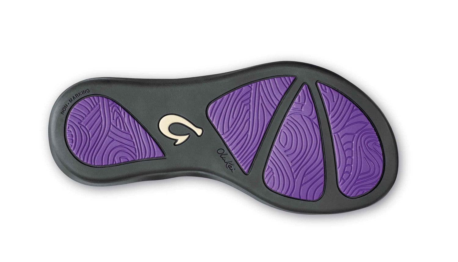 Olukai Kipuka Girl's Comfort Sandals - Crushed Grape / Charcoal - Sole