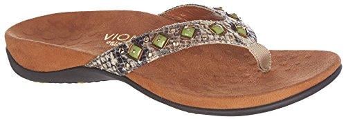 Vionic Floriana Women's Thong Sandals - Natural Snake