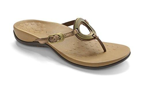 Vionic Karina Women's Toe-post Supportive Sandal - Bronze