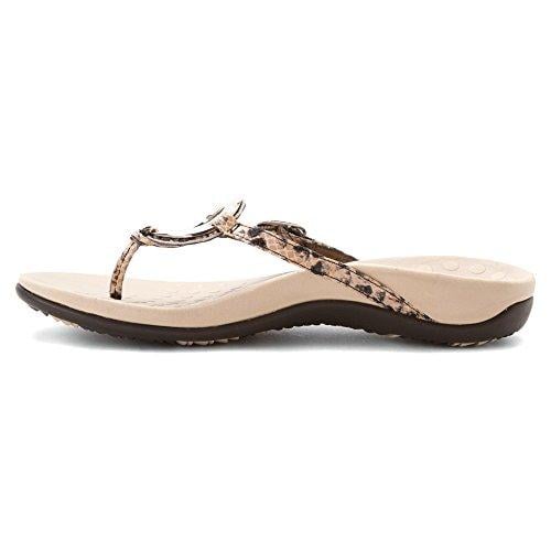 Vionic Karina Women's Toe-post Supportive Sandal - Natural Snake