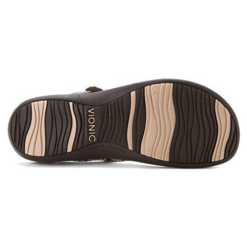 Vionic Karina Women's Toe-post Supportive Sandal - Natural Snake