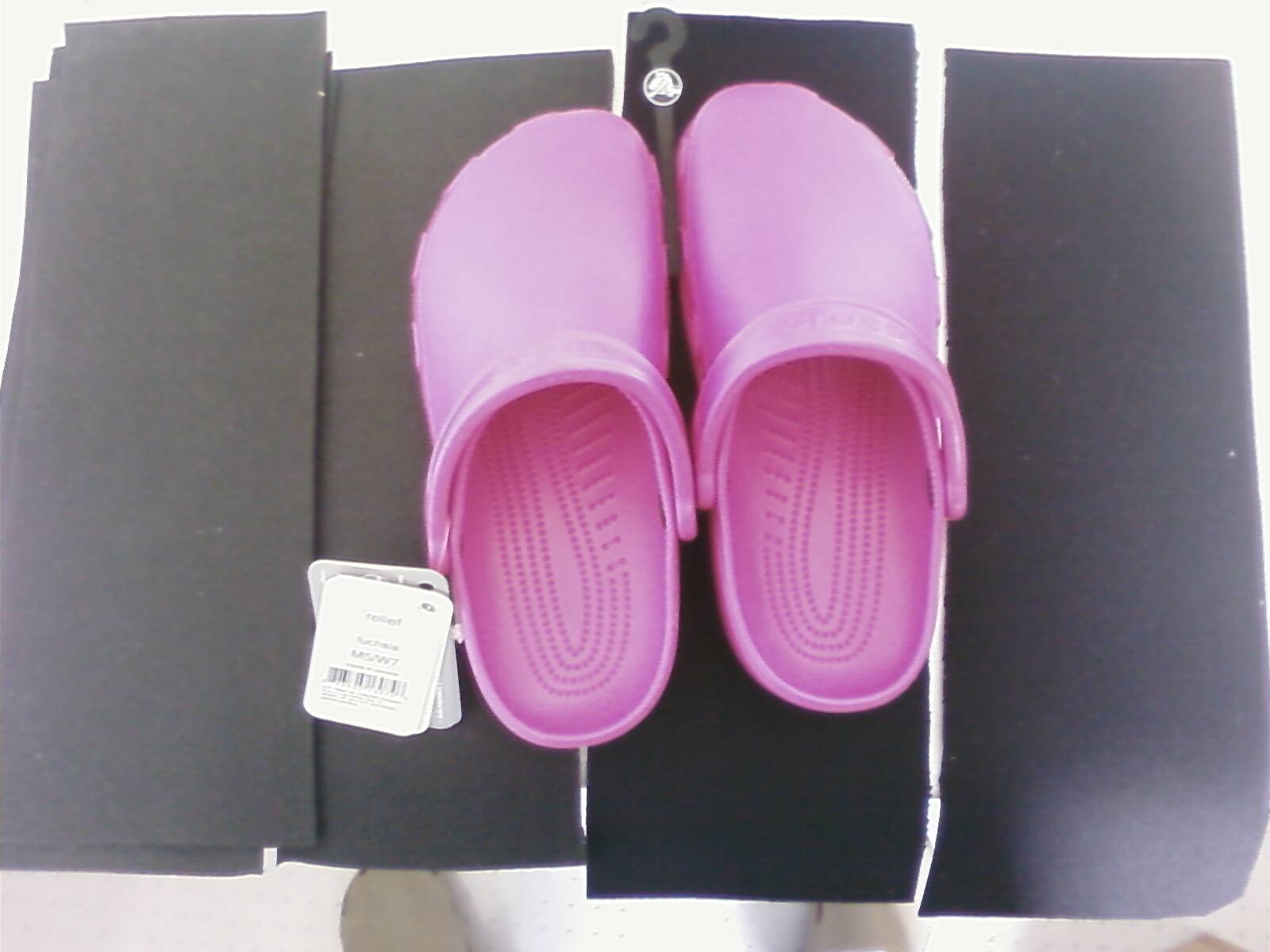 Crocs shown for Size Comparison
