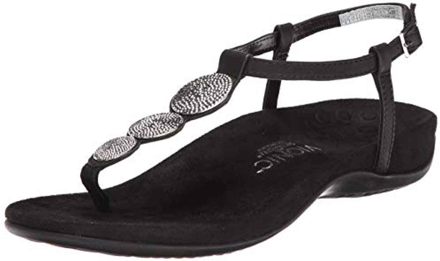Vionic Lizbeth Women's T-strap Orthotic Sandal - Black