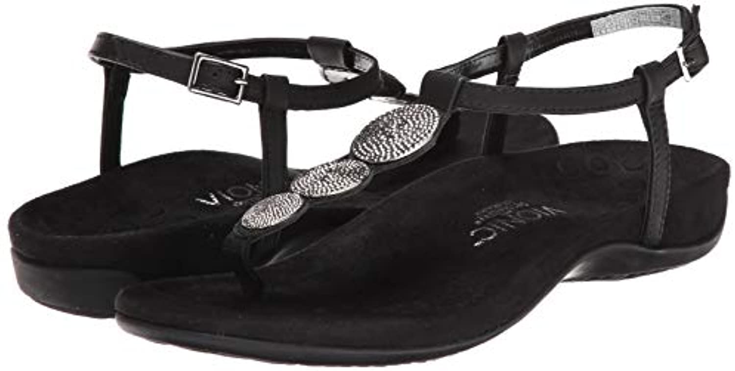 Vionic Lizbeth Women's T-strap Orthotic Sandal - Black
