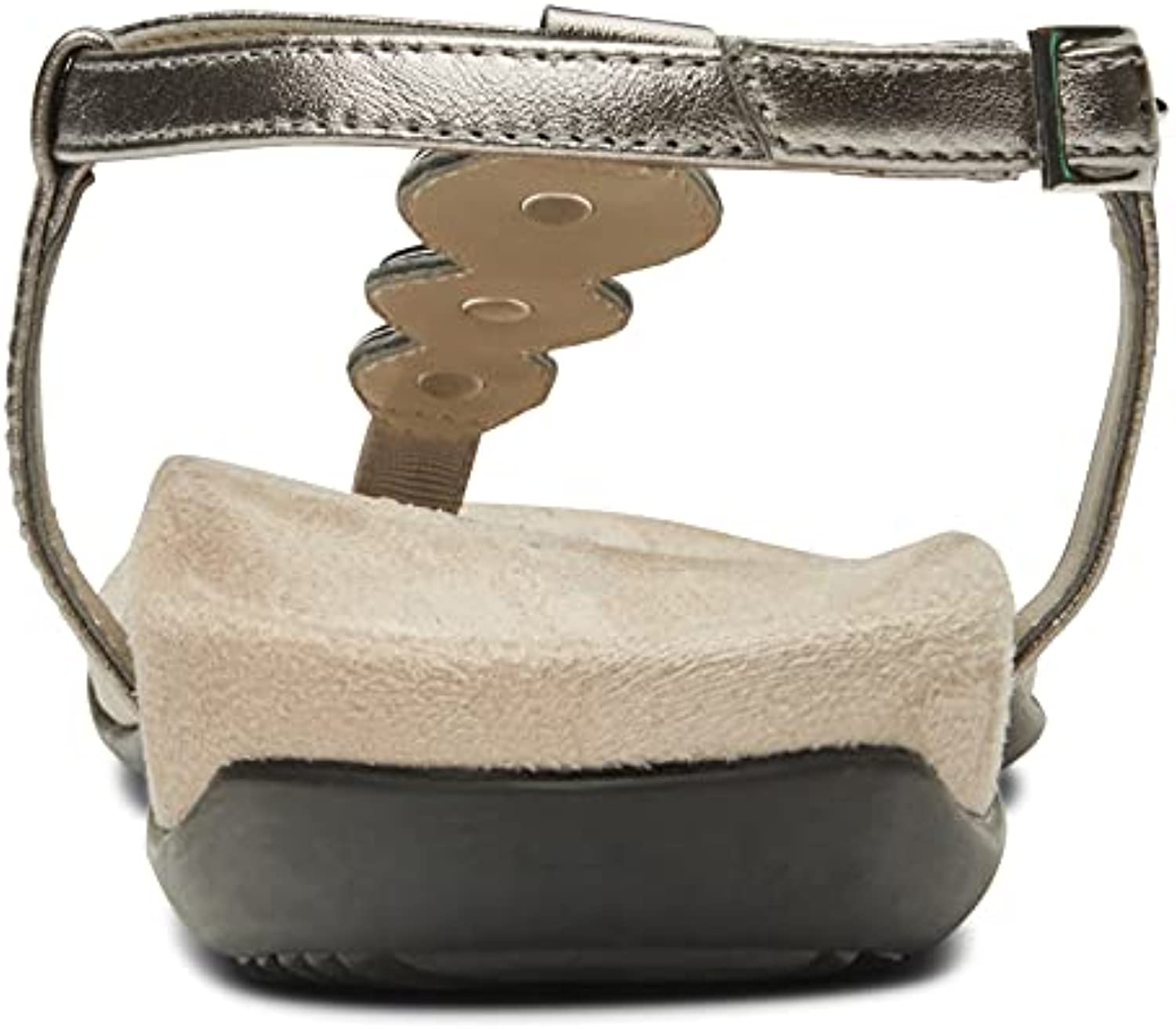 Vionic Lizbeth Women's T-strap Orthotic Sandal - Pewter/Metallic