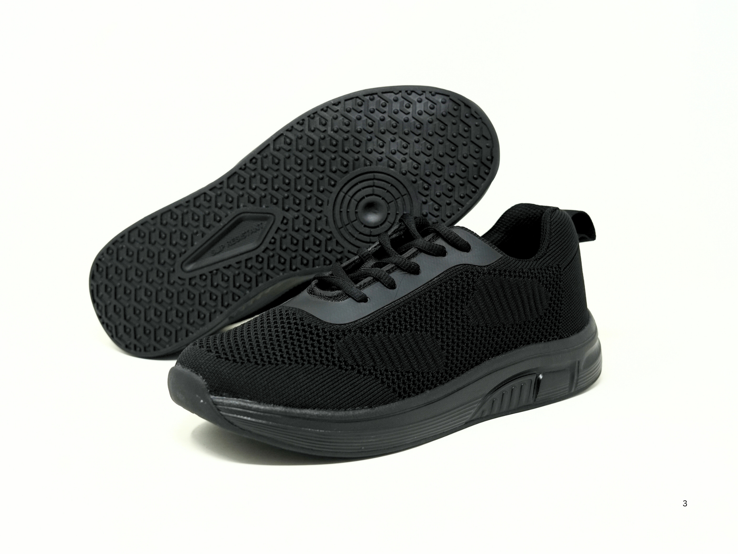 FITec 9328 - Lady's Added-Depth Extreme-Light Knitted Walking Shoe - Black