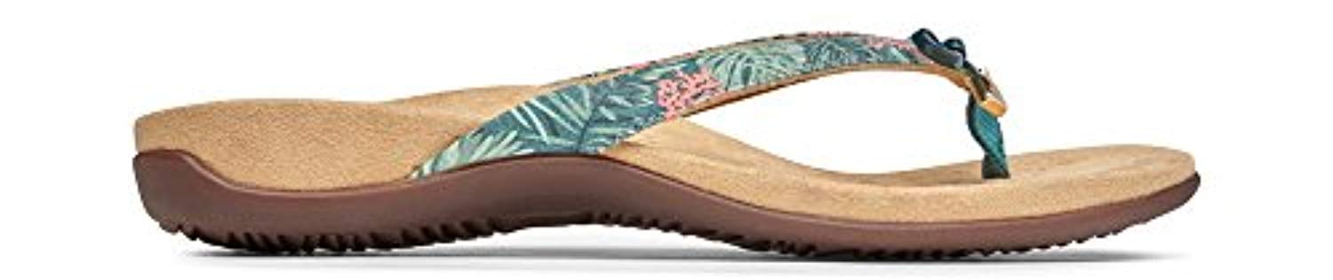 Vionic Bella - Women's Orthotic Thong Sandals - Daintree Coral Prints