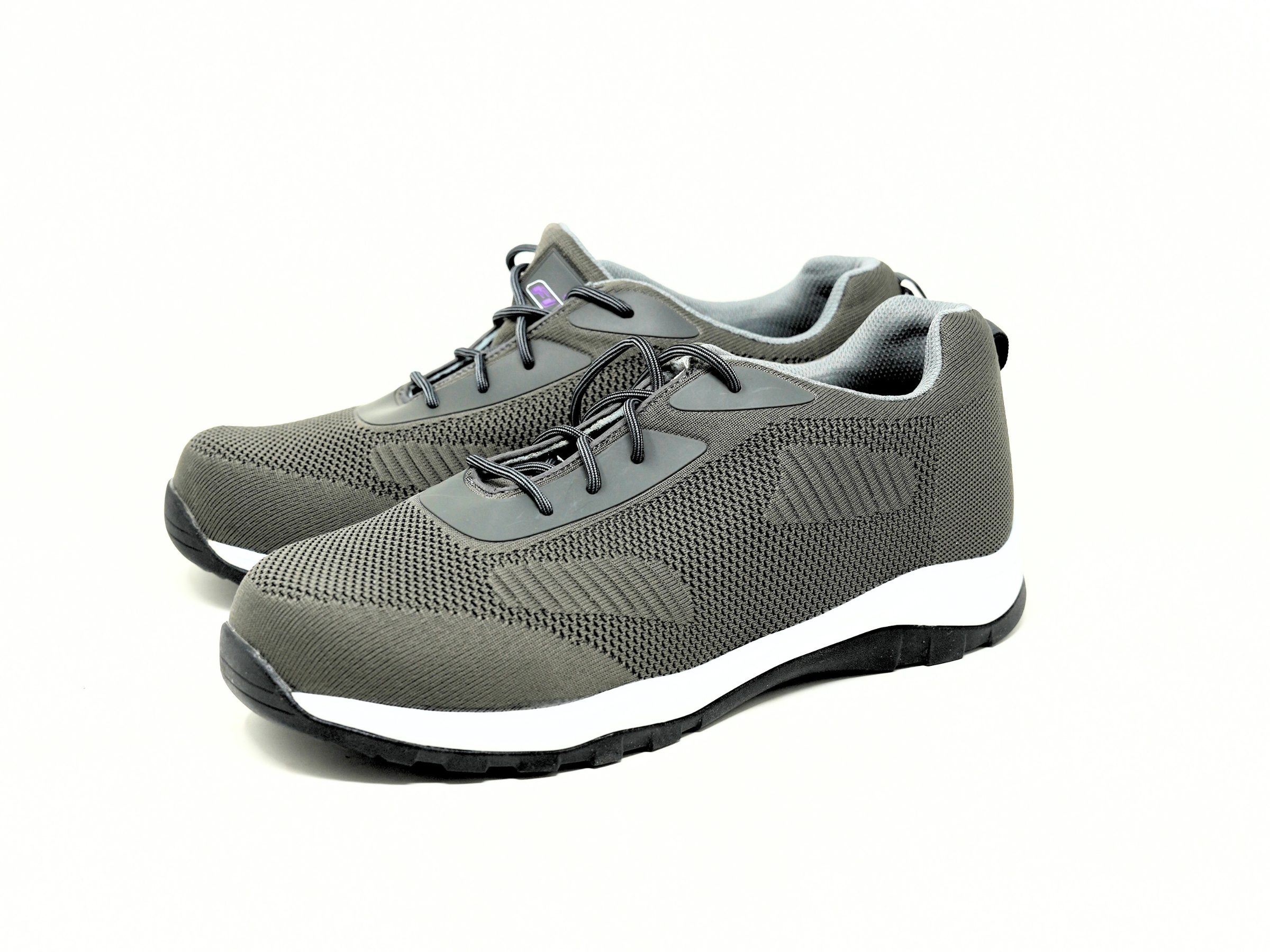 FITec 9735-5L - Men's Laces Walking Shoes with Slip Resistant Soles - Gray