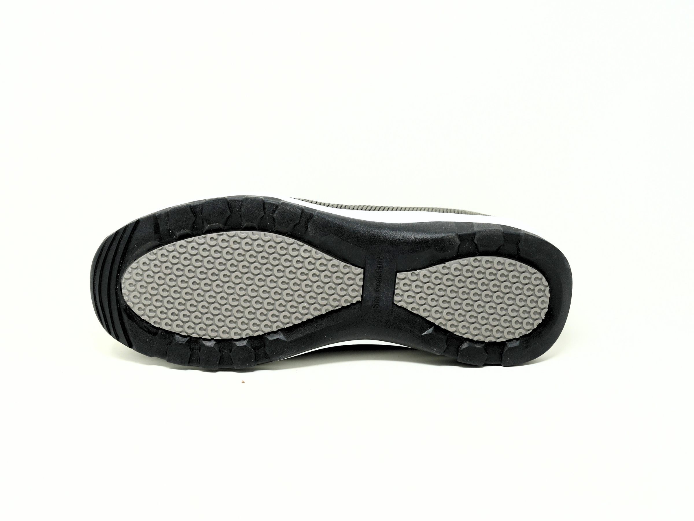 FITec 9735-5L - Men's Laces Walking Shoes with Slip Resistant Soles - Gray