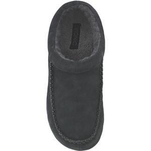 Vionic Barrow Mens Faux shearling-lined slipper - Dark Grey