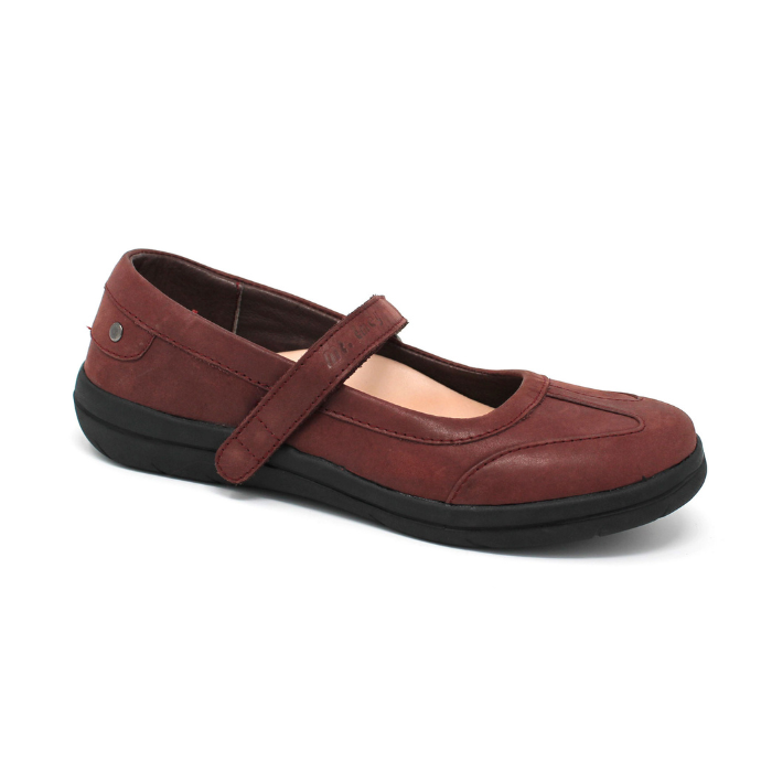 Mt. Emey 9320 - Women's Extreme-Light Mary Jane Shoes - Burgundy