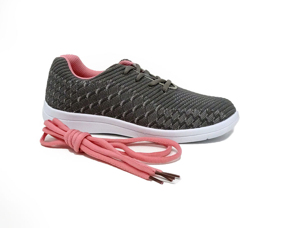 Mt. Emey 9327 Gray - Lady's Added-Depth Extreme-Light Knitted Walking Shoes - Gray manufacturer photo 5