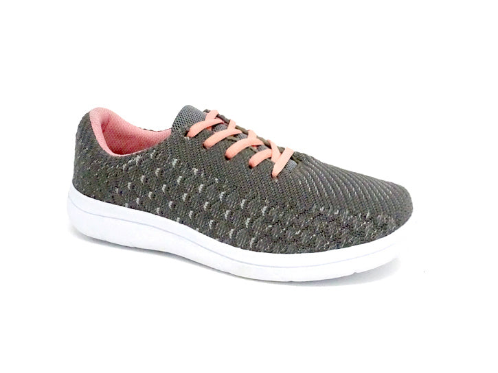 Mt. Emey 9327 Gray - Lady's Added-Depth Extreme-Light Knitted Walking Shoes - Gray manufacturer photo 4
