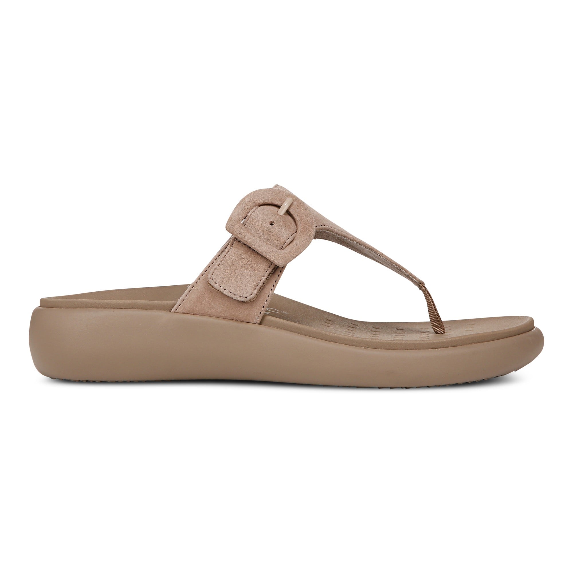 Vionic Activate RX Women's Toe Post Casual Soft Sandal - Taupe - Right side