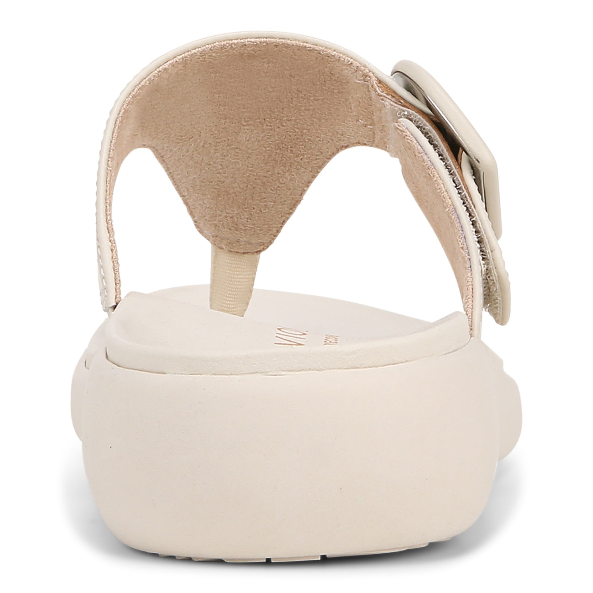 Vionic Activate RX Women's Toe Post Casual Soft Sandal - Cream - Back