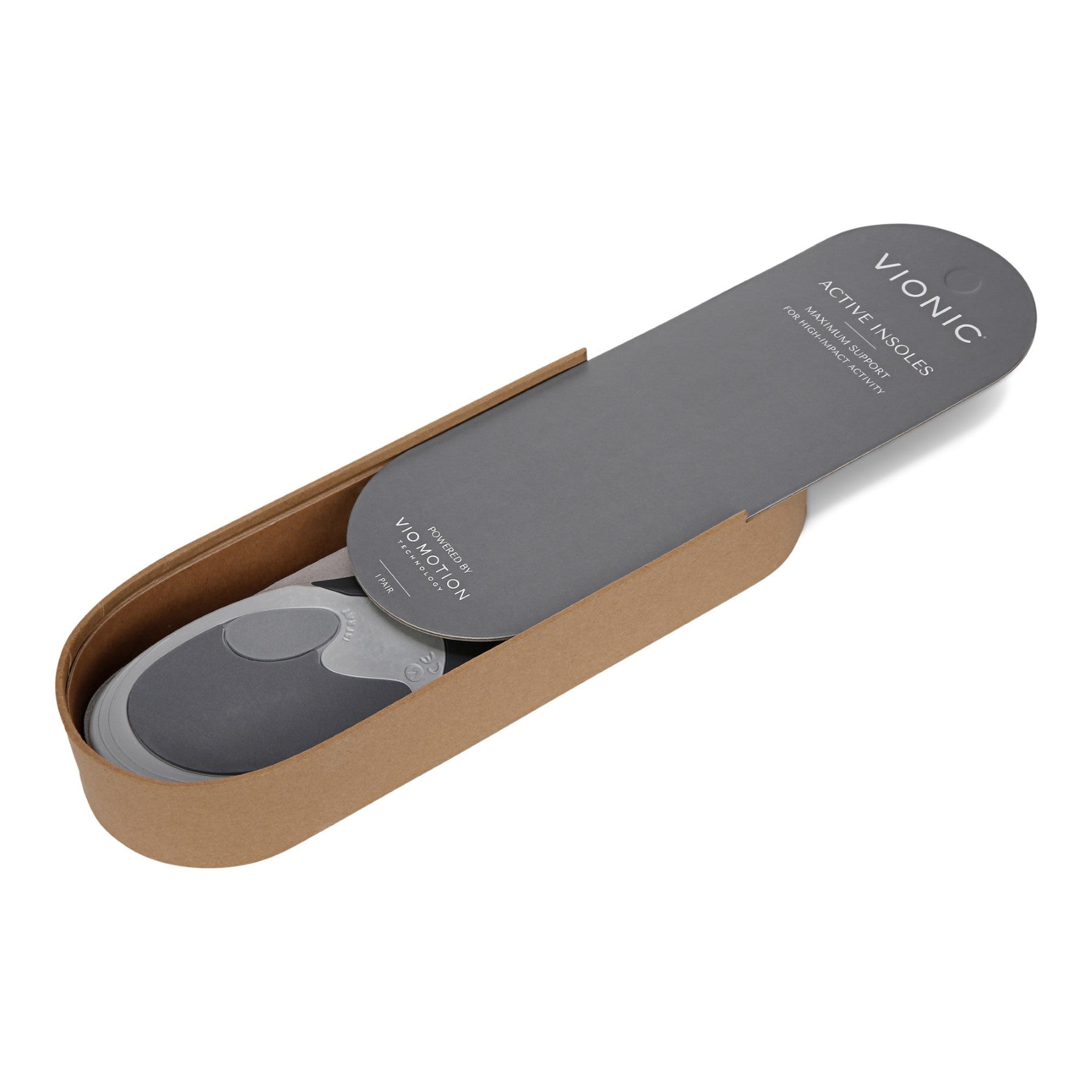 Vionic Active Orthotic Insoles - Trim-to-Fit Unisex Support - One Color - Back angle
