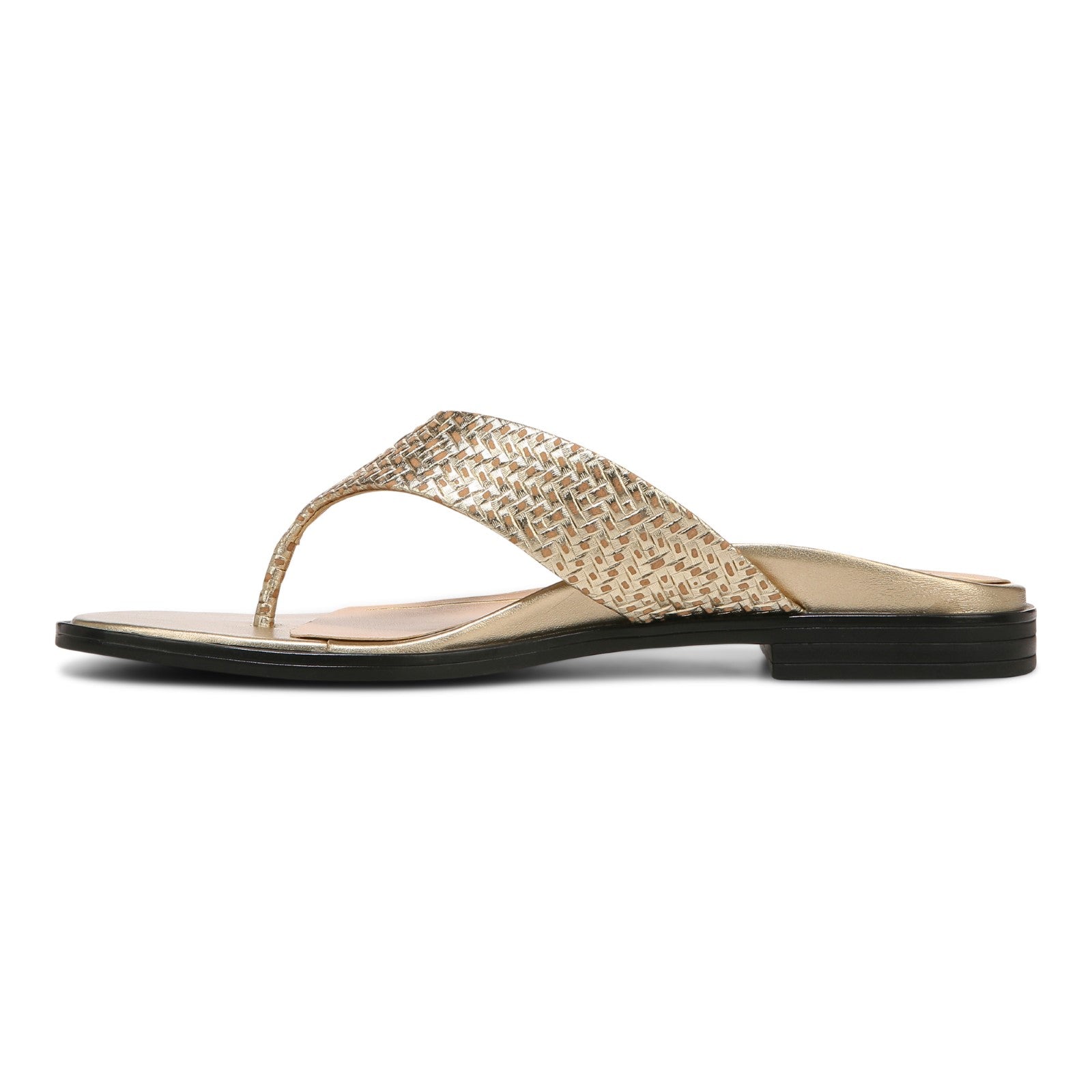 Vionic Agave Womens Thong Sandals - Gold - Left Side