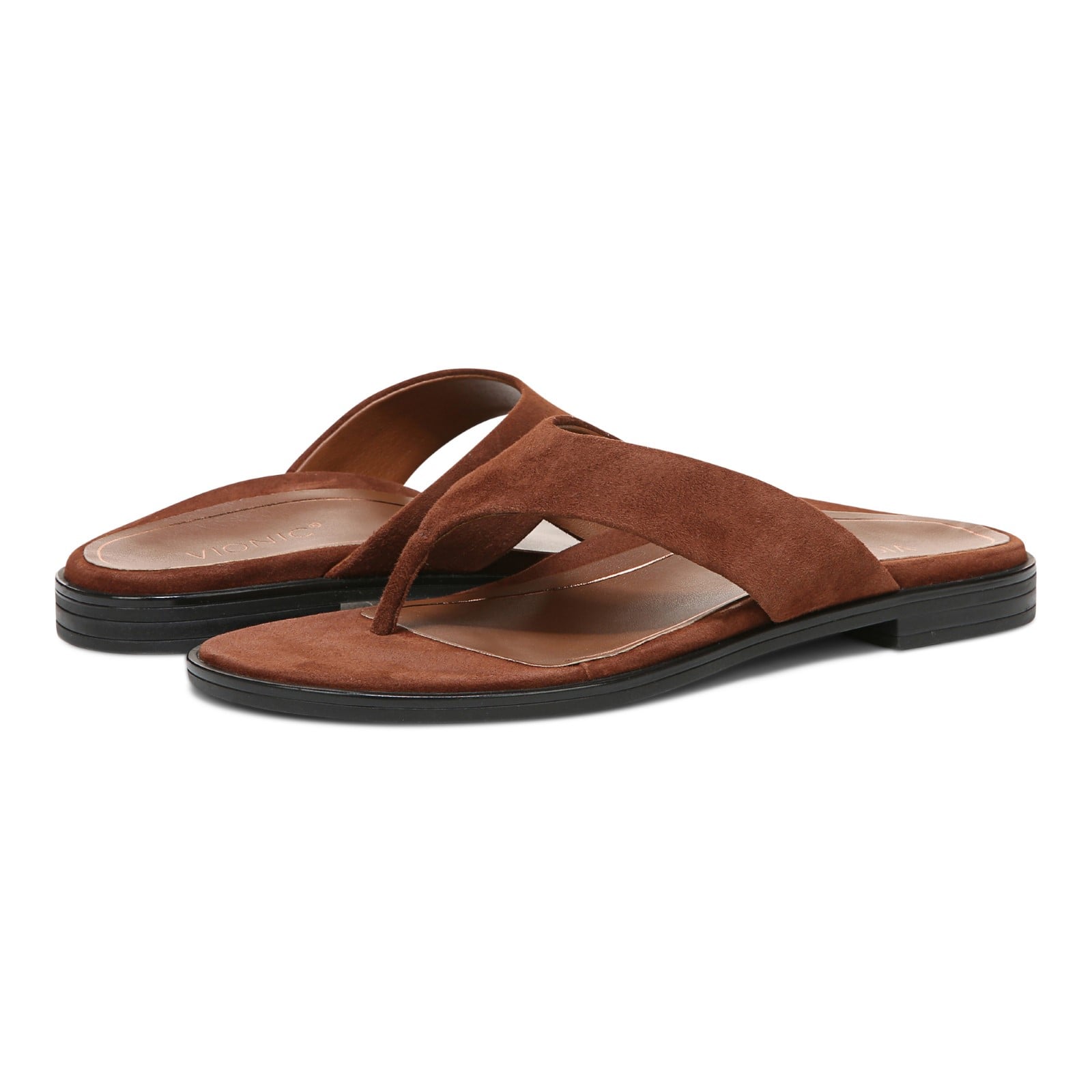 Vionic Agave Womens Thong Sandals - Monks Robe - pair left angle