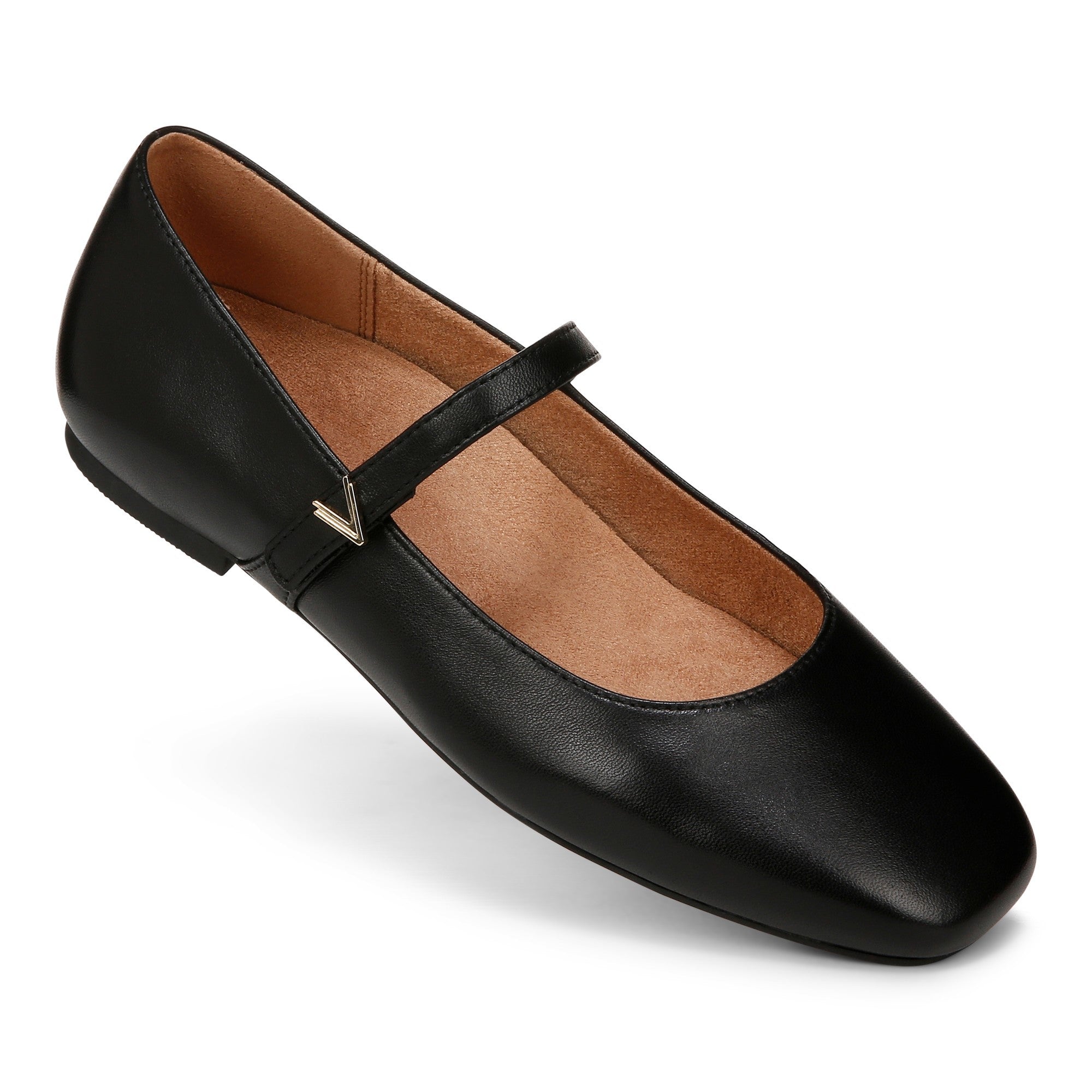 Vionic Alameda Women's Orthotic Supportive Mary Jane Flat - Black - ALAMEDA-I8661L1001-BLACK-13fl-med
