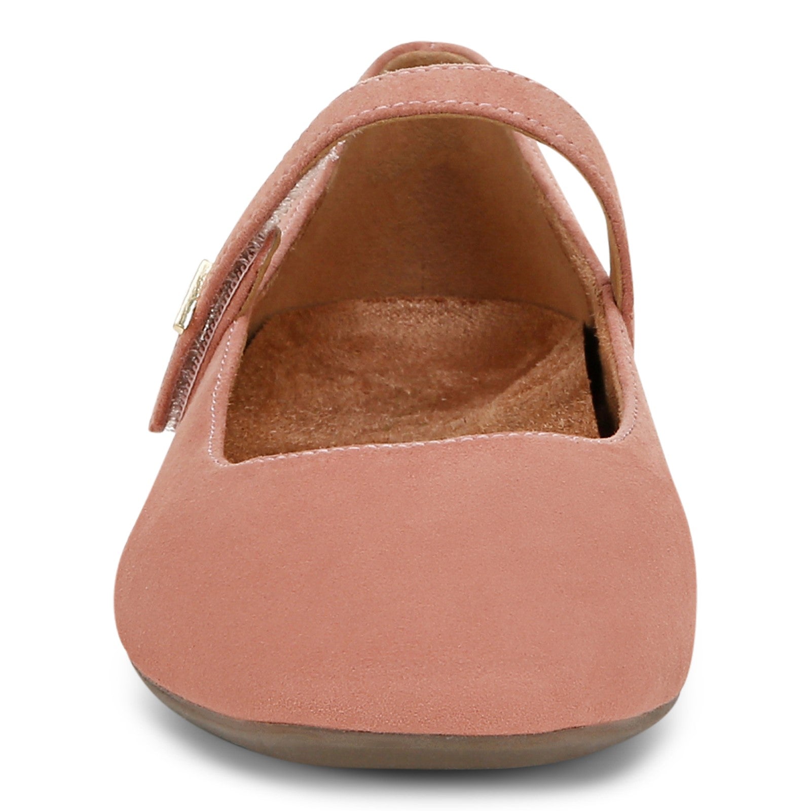 Vionic Alameda Women's Orthotic Supportive Mary Jane Flat - Cinder Rose - Front