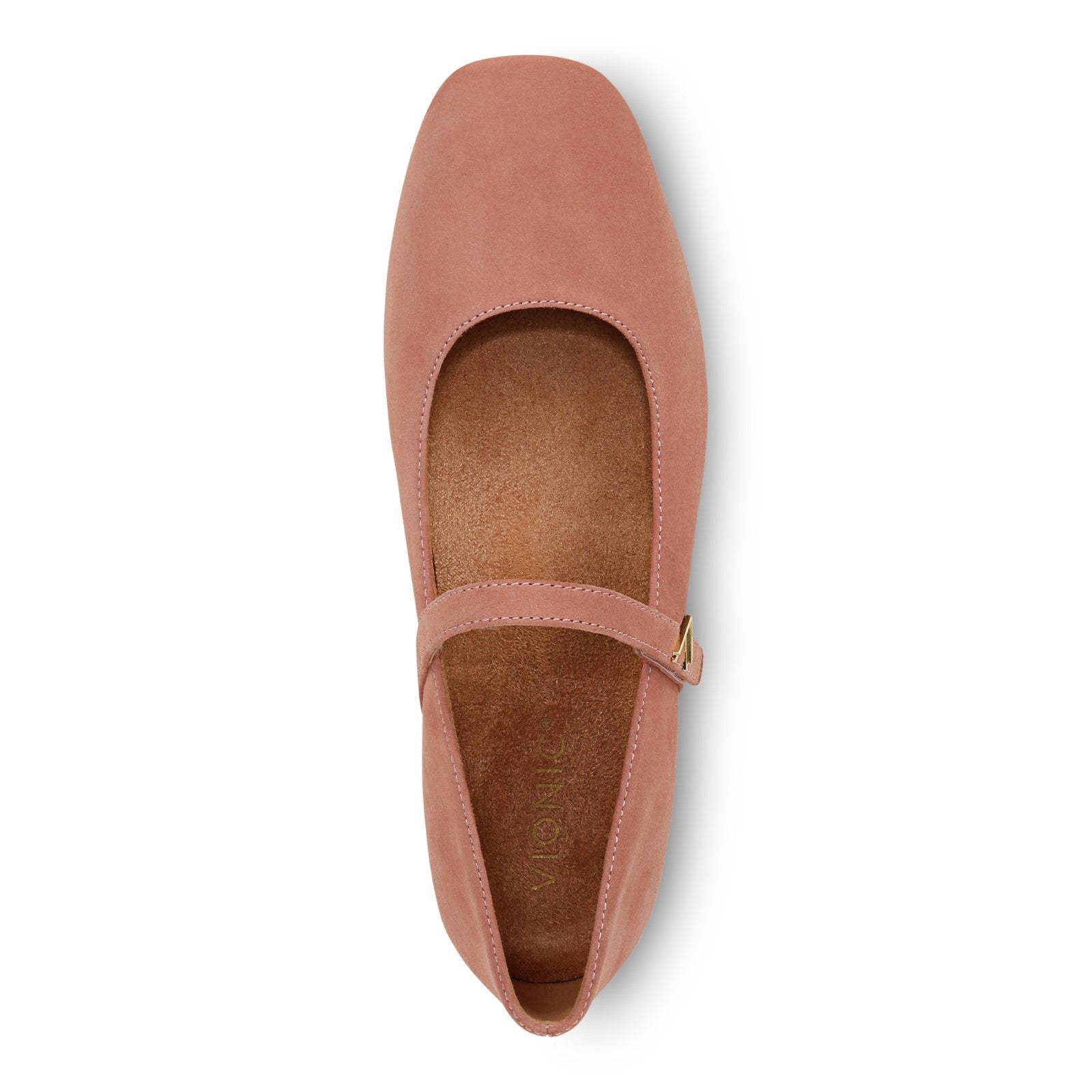 Vionic Alameda Women's Orthotic Supportive Mary Jane Flat - Cinder Rose - Top