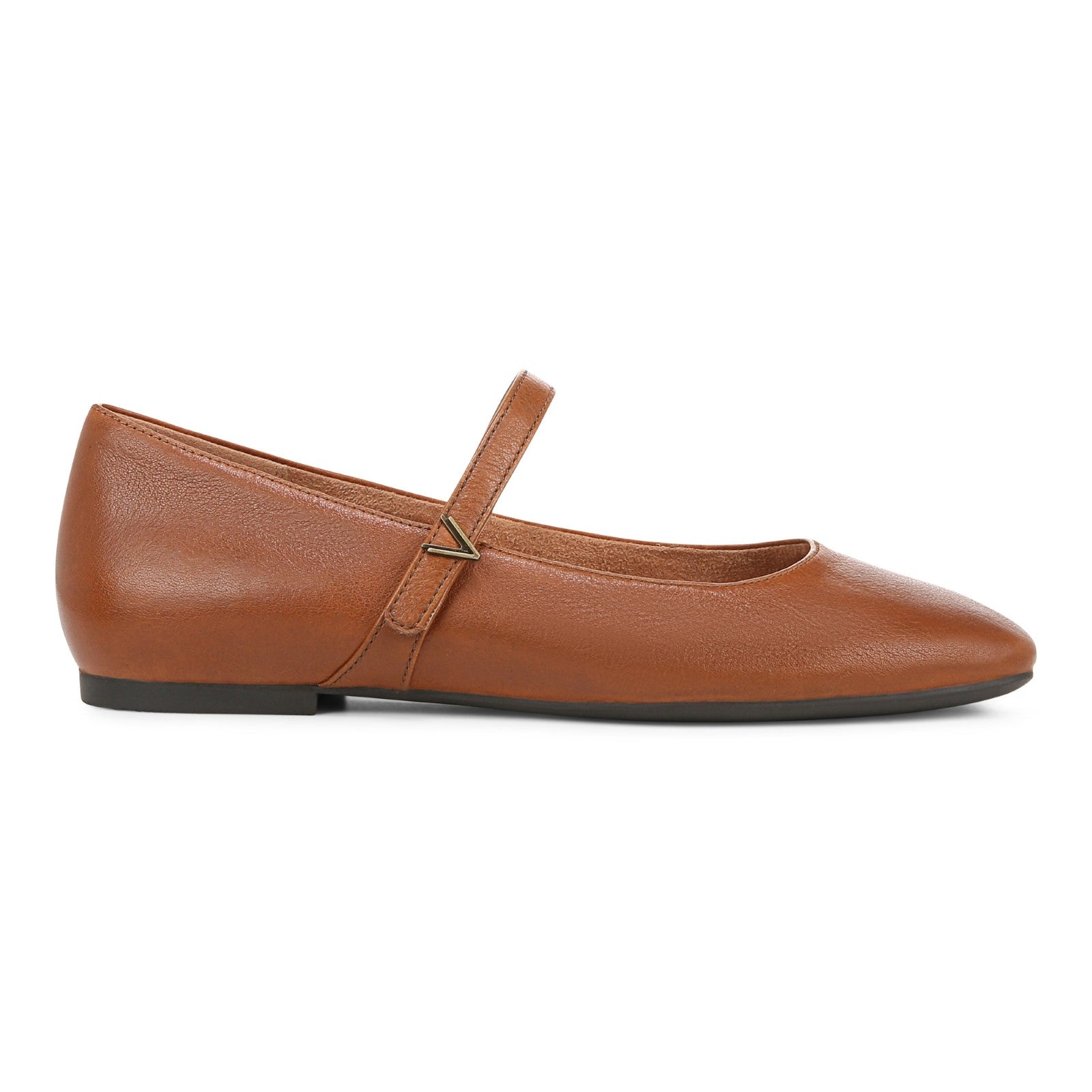 Vionic Alameda Women's Orthotic Supportive Mary Jane Flat - Tan - Right side