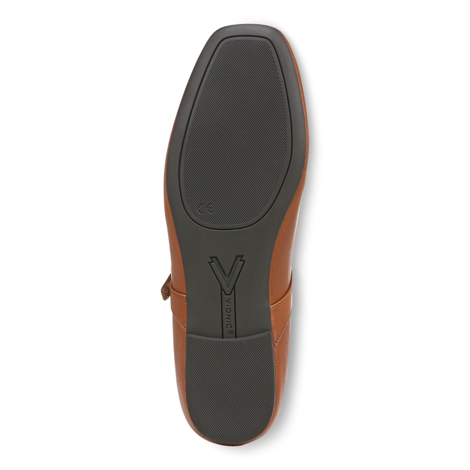 Vionic Alameda Women's Orthotic Supportive Mary Jane Flat - Tan - Bottom