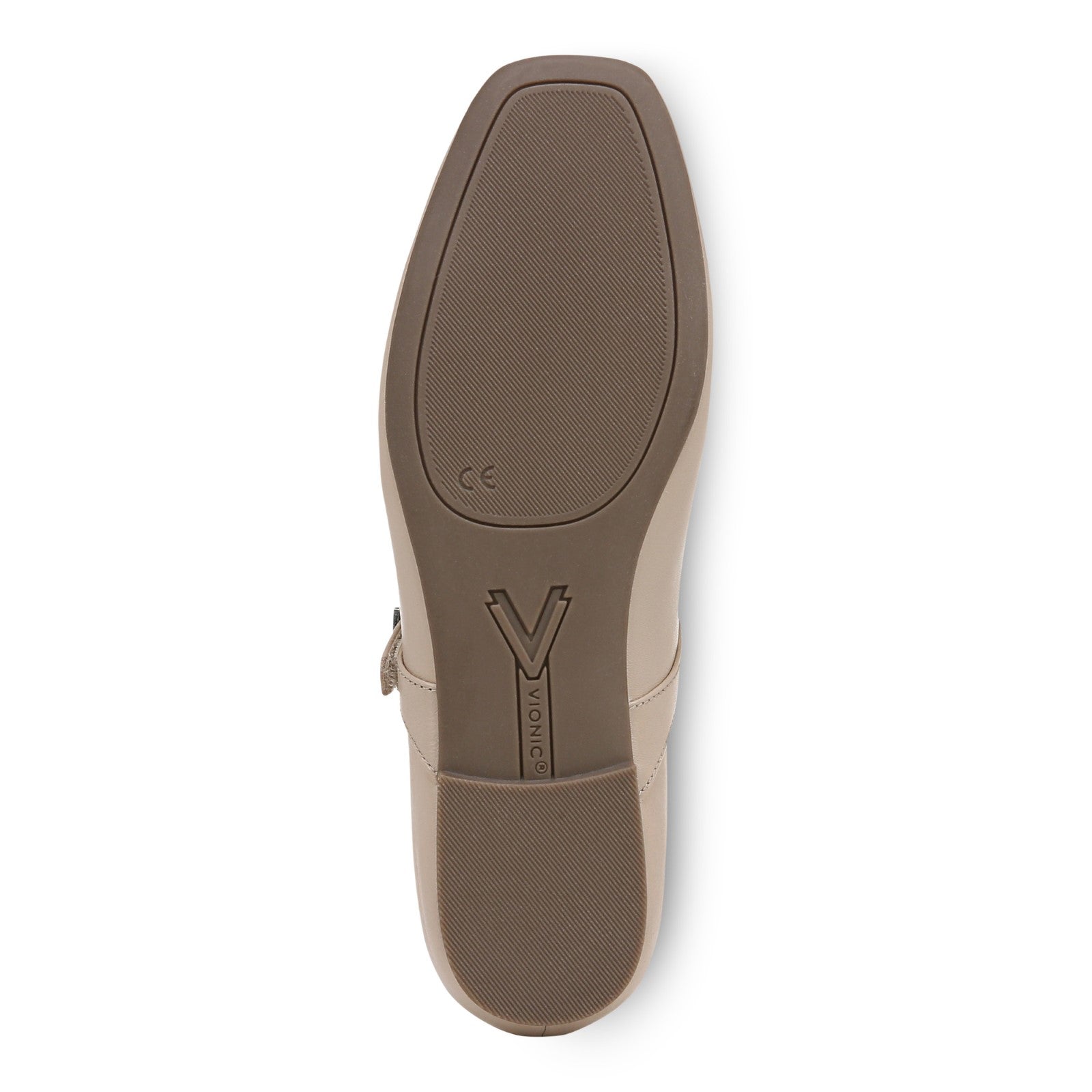 Vionic Alameda Women's Orthotic Supportive Mary Jane Flat - Oatmeal - Bottom