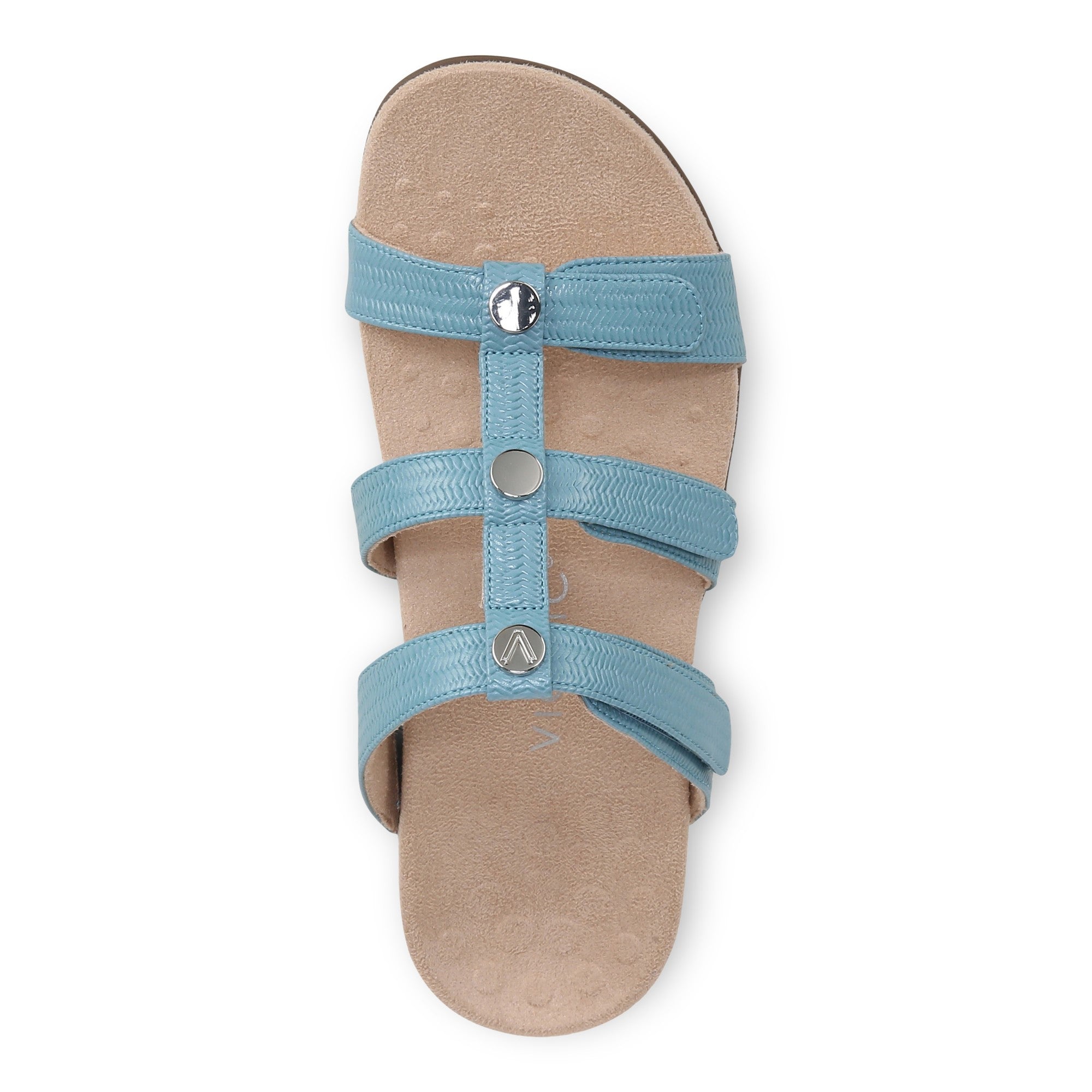 Vionic Amber Pearl Slide Women's Supportive Slip-on Sandal - Captains Blue - Top