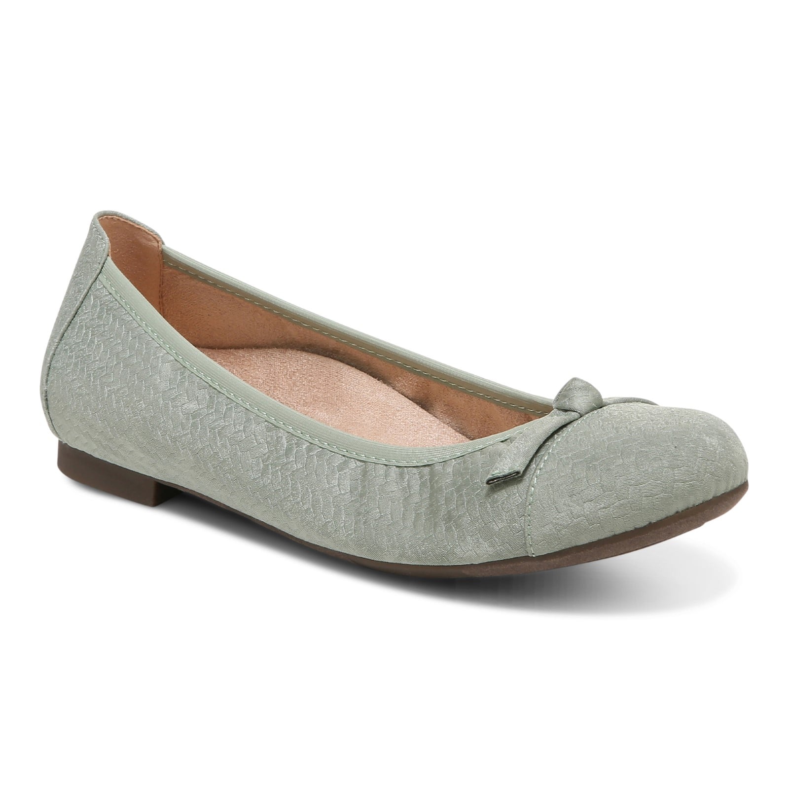 Vionic Amorie Women's Orthotic Supportive Ballet Flat - Sage - Angle main