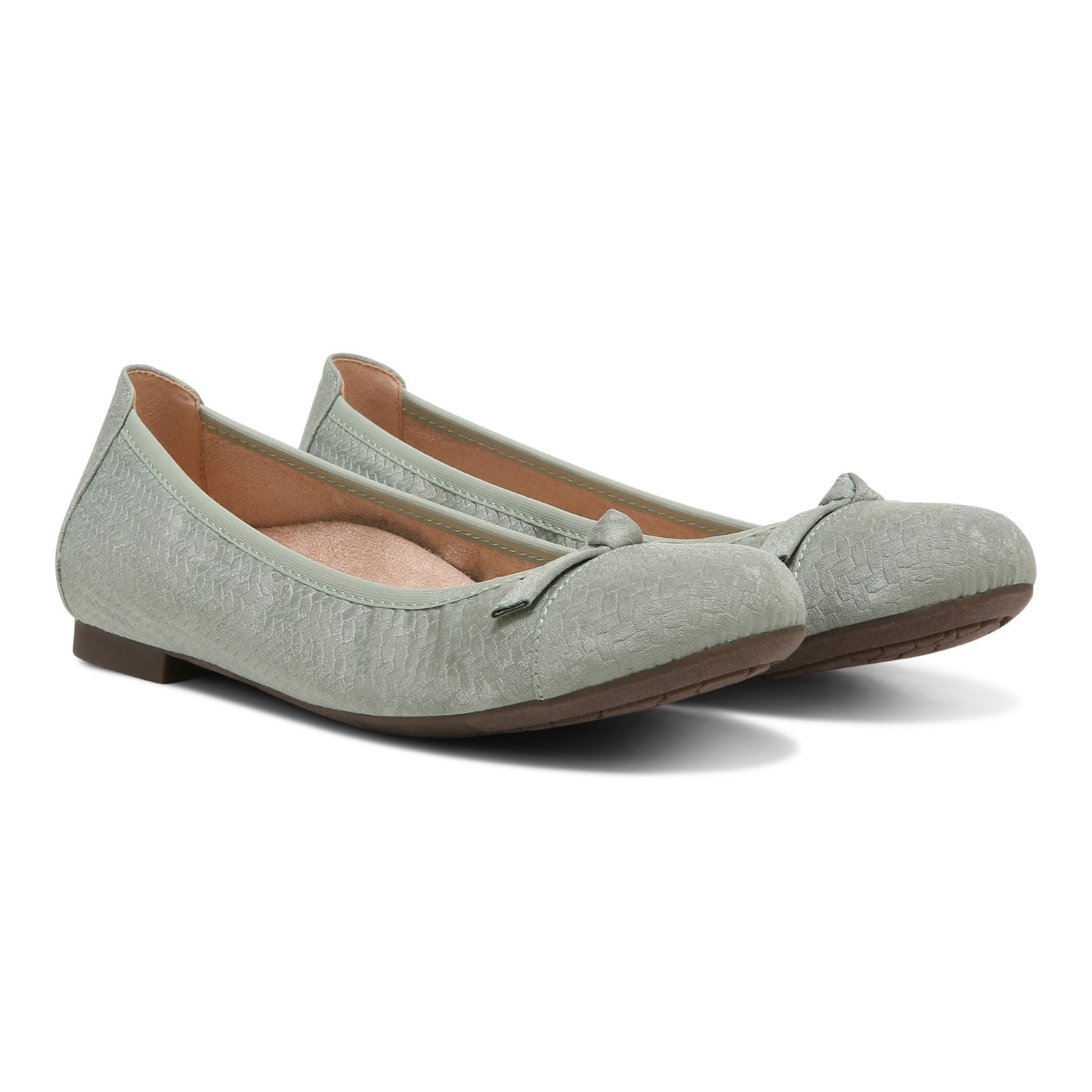 Vionic Amorie Women's Orthotic Supportive Ballet Flat - Sage - Pair
