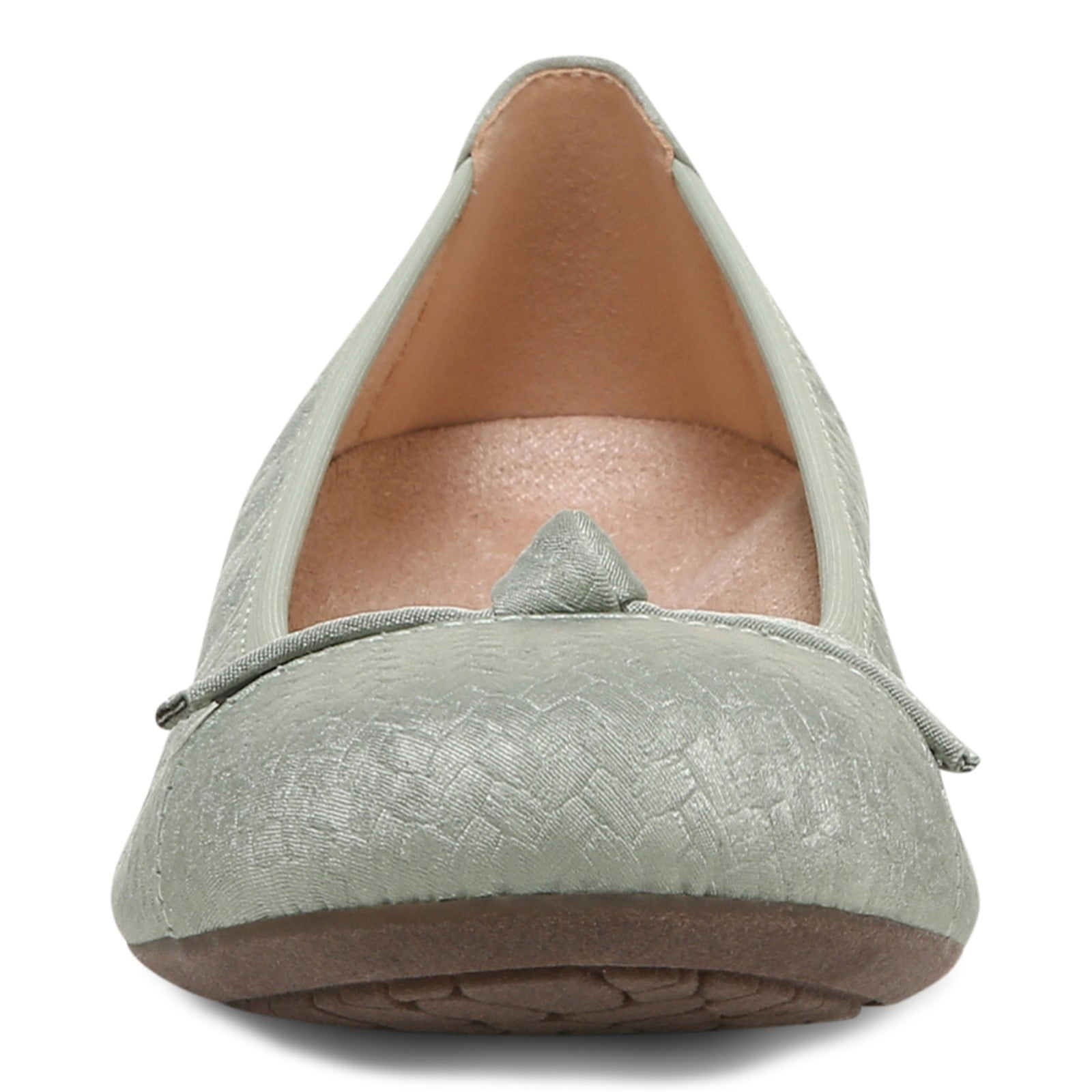 Vionic Amorie Women's Orthotic Supportive Ballet Flat - Sage - Front