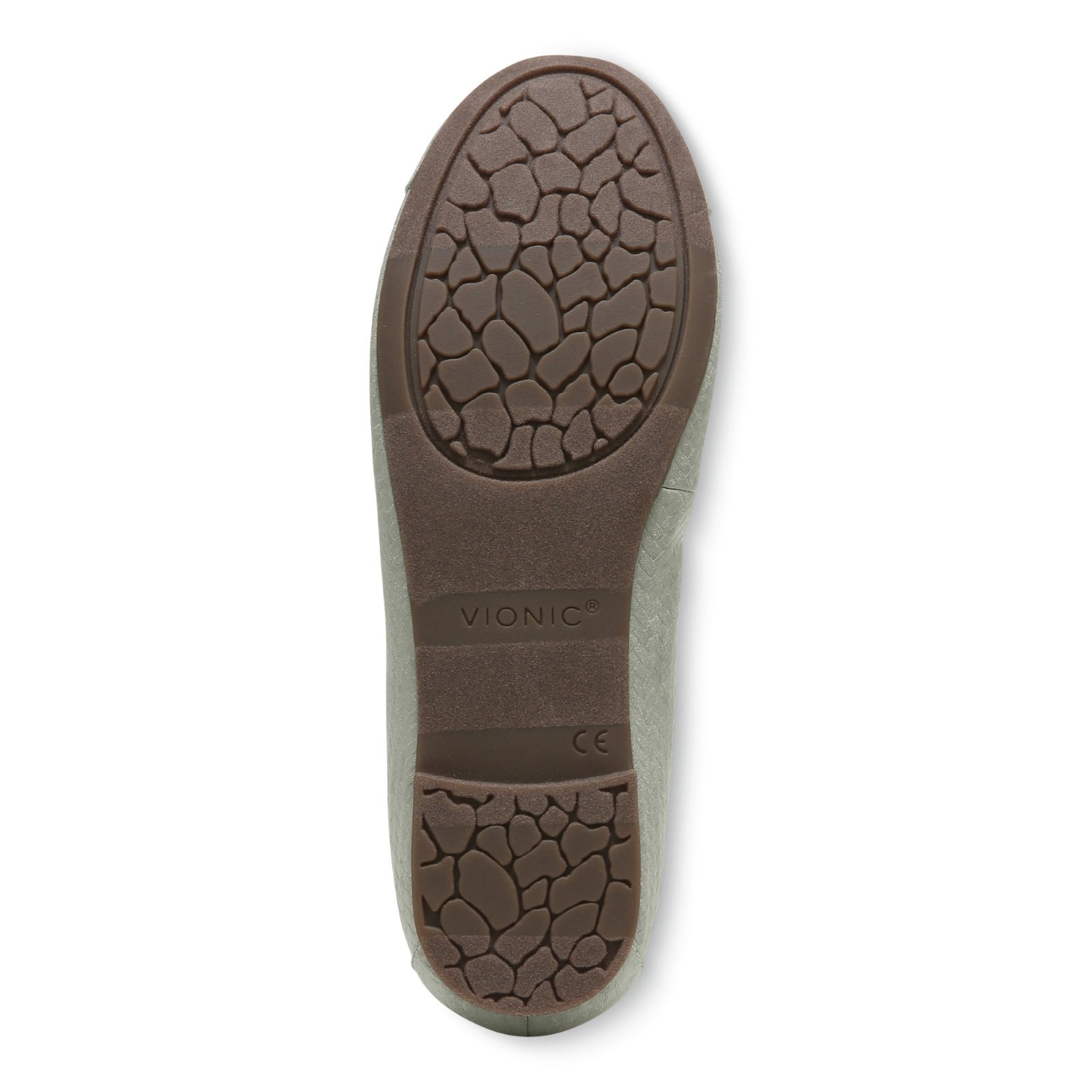 Vionic Amorie Women's Orthotic Supportive Ballet Flat - Sage - Bottom
