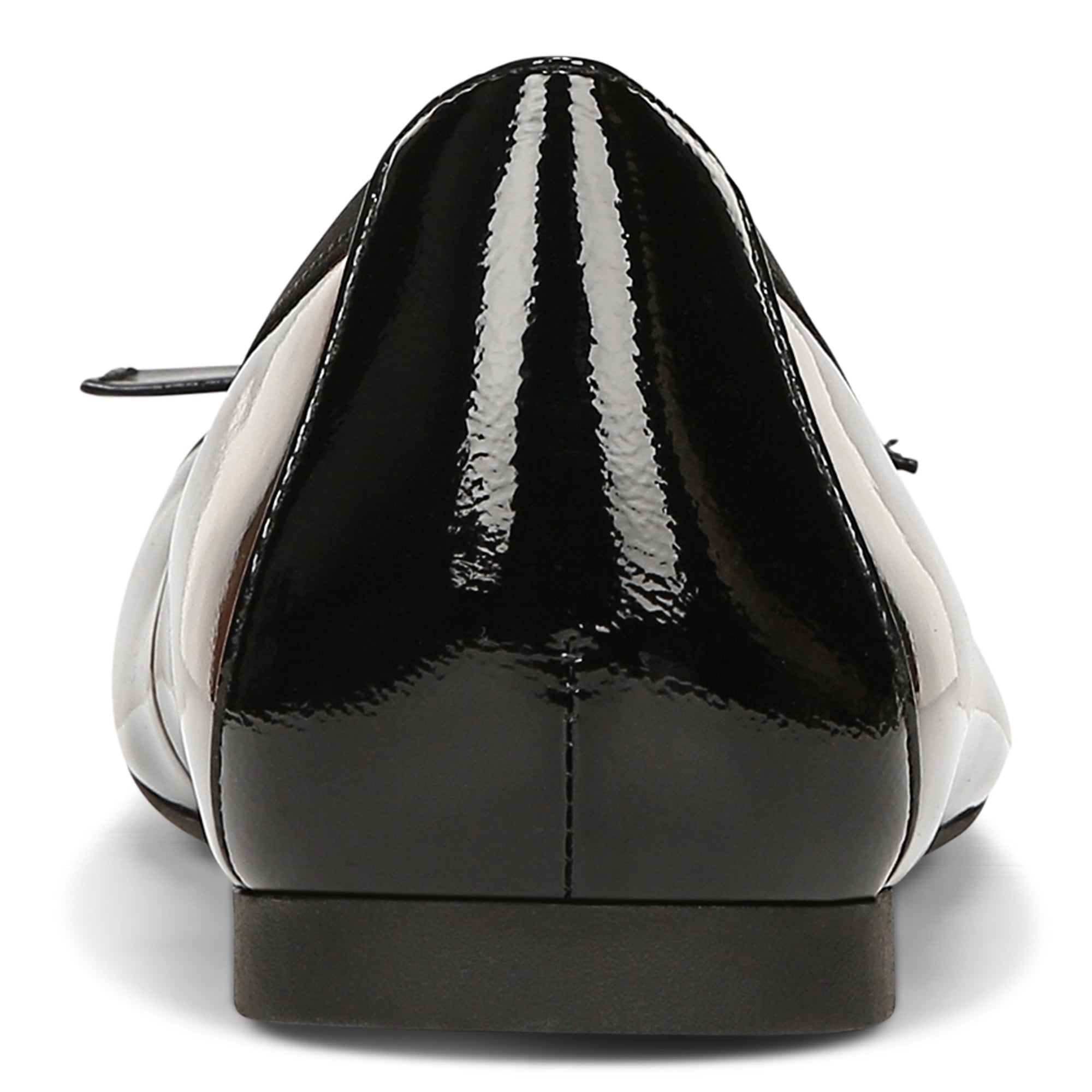 Vionic Amorie Women's Orthotic Supportive Ballet Flat - Free Shipping - Black/leopard Patent - Back